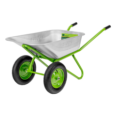 689648 Тачка садово-строительная 2-х колесная // грузоподъемность 230 кг // объем 110 л // Сибртех