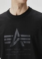 Футболка Alpha Industries Relaxed Coordinates Tee Black (Черный)