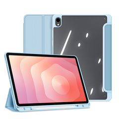Чехол книжка синего цвета для планшета Samsung Galaxy Tab S11, серия Toby Series Case от Dux Ducis