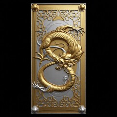 Силиконовый молд № 2123 накладка Дракон