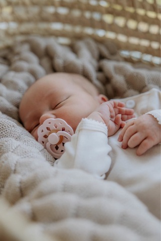 Пустышка латексная BIBS Boheme Blush, 6-18 месяцев