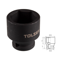 TOLSEN (TT18232) Головка торцевая ударная шестигранная 1/2", 32 мм