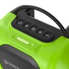 Беспроводная акустическая система аккумуляторная Greenworks Арт. 3503107, 24V/220V, без АКБ и ЗУ — фото 7