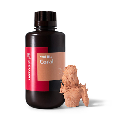 Фотополимер Phrozen Mud-Like Resin, коралловый (0,5 кг)