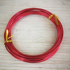 Проволока для рукоделия Красная 2 мм. (3 метров)