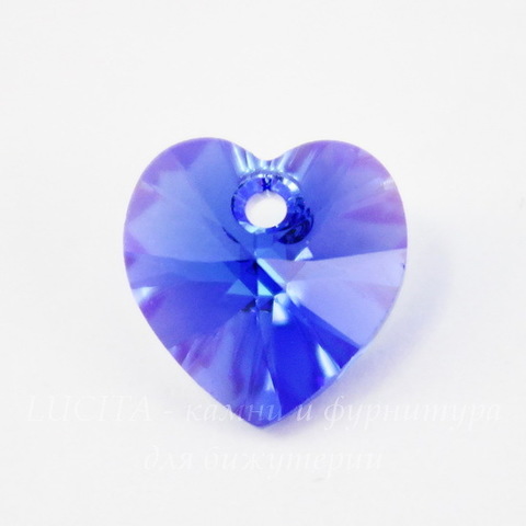 6228 Подвеска Сваровски Сердечко Sapphire AB (10,3х10 мм)