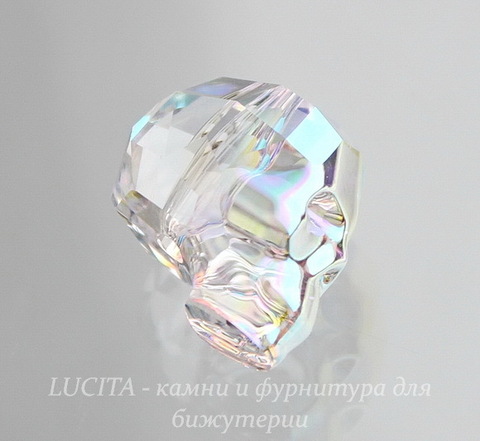 5750 Бусина "Череп" Сваровски Crystal AB 13 мм