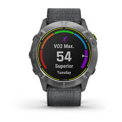 Мультиспортивные часы Garmin Enduro Steel with Gray UltraFit Nylon Strap