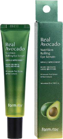 Farmstay Real Avocado Nutrition Rolling Eye Serum Сыворотка-роллер для кожи вокруг глаз с экстрактом авокадо