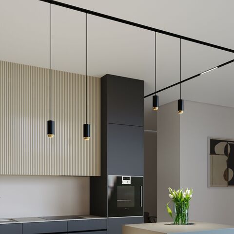 Трековый светильник Elektrostandard Nubis 85021/01 черный/золото