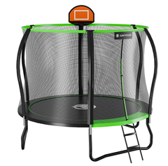 Батут каркасный с защитной сеткой  244 см Jump Power 8 ft Pro Stable Point Green