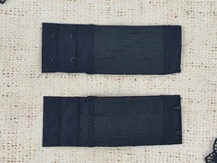 Застежка-удлинитель для бюстгалтера, р. 10,8*3,6см/14мм, чёрный