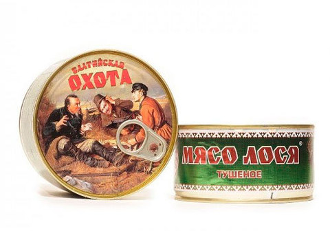 Тушеное мясо лося МКК Балтийский, 325г