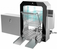 Автоматический дезинфектор тележек с приставнымбаком