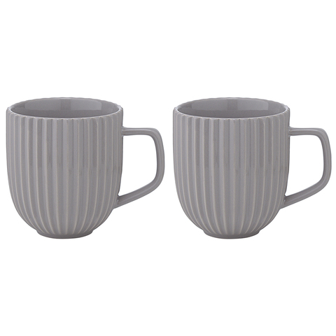 Набор кружек 2шт 400мл Tkano Edge темно-серый