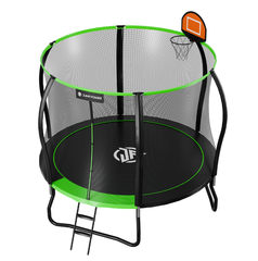 Батут каркасный с защитной сеткой  244 см Jump Power 8 ft Pro Stable Point Green