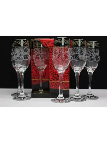 Бокалы для шампанского 6 штук Абстракция