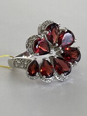 Гранат-5290 (кольцо из серебра)