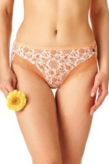 Трусы слипы 2 шт. в упаковке KEY LPC 171 B22_Бежевый + оранжевый