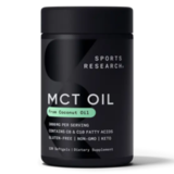 Масло с жирными кислотами МСТ 1000 мг, MCT Oil 1000 mg, Sports Research, 120 капсул 1