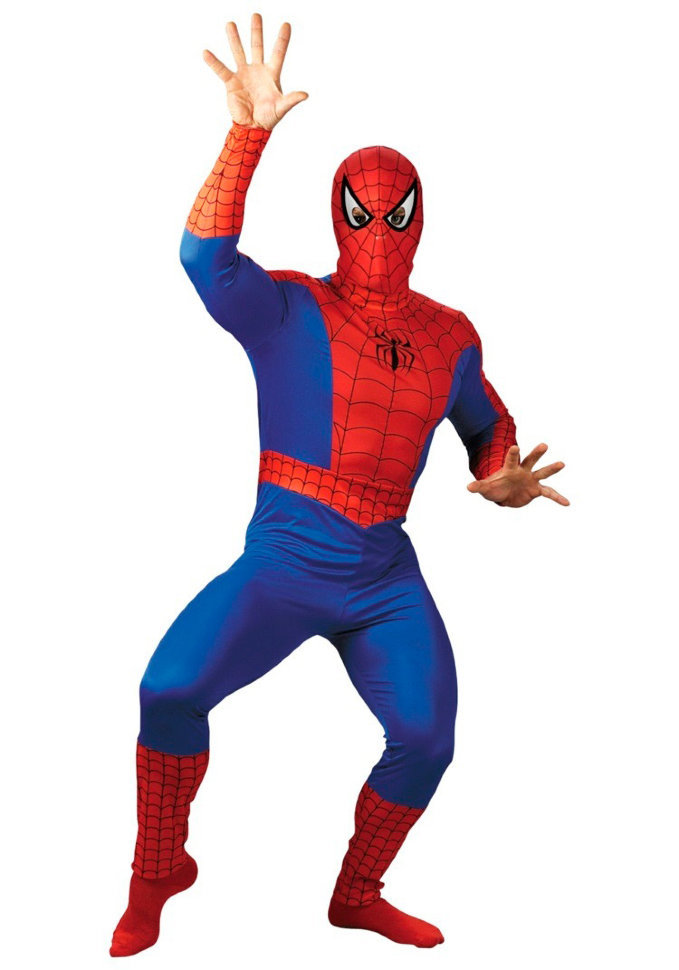 Карнавальный костюм Человек-Паук (без штанов), рост 122-134 см фото