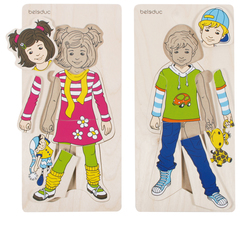 Развивающий Пазл "Аника и Денис" ((Цвет: нет, Разм.:140 x 293 x 7 mm))