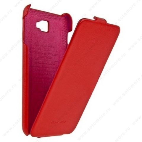Чехол-флип HOCO для Samsung Galaxy Note N7000 - HOCO Leather Case Red