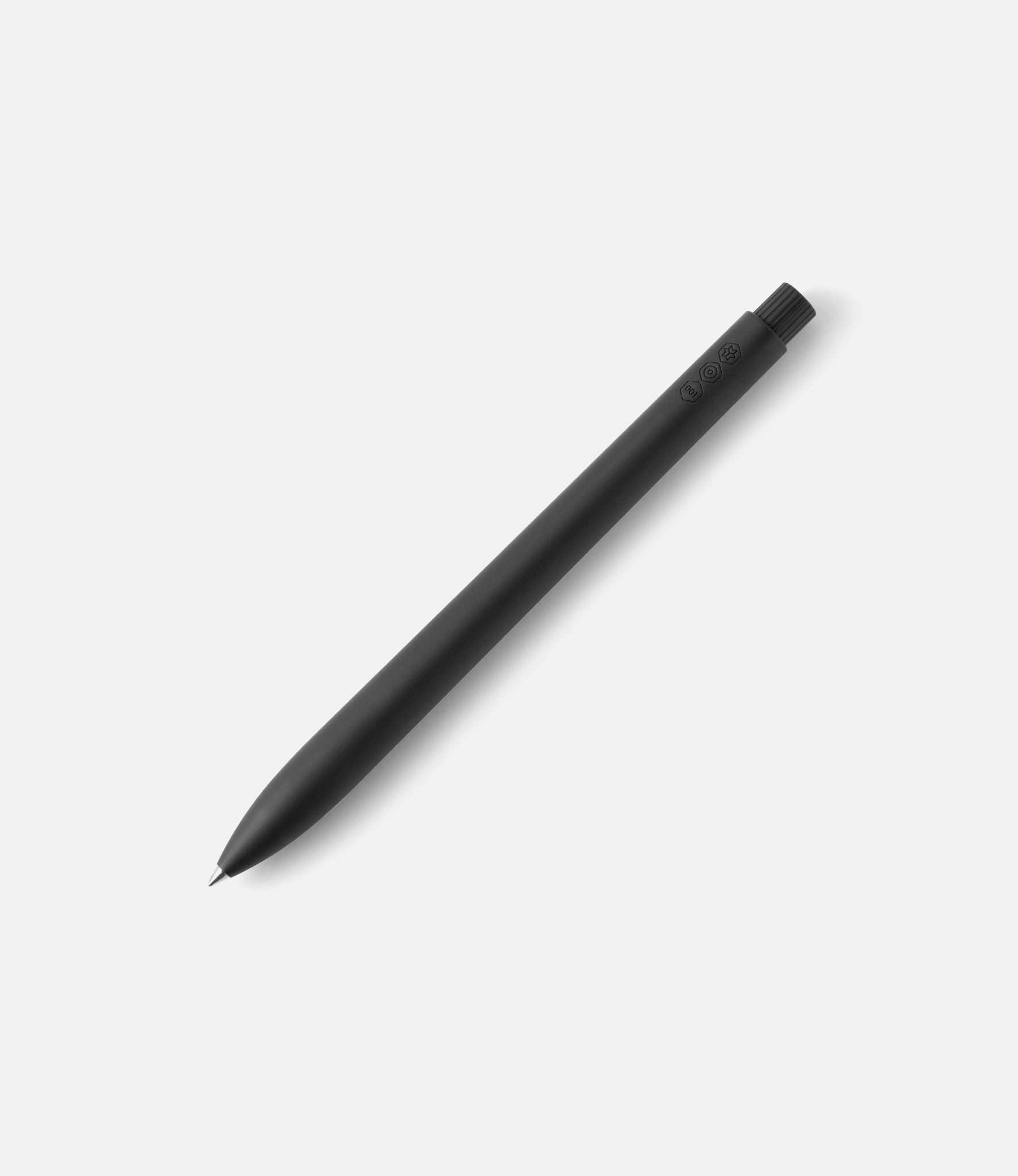 Ajoto The Pen Stainless Steel Carbon Black — ручка-роллер из стали