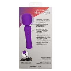 Фиолетовый ванд Stella Liquid Silicone Massager - 17,25 см. - 