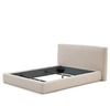 Кровать Blok бежевая со съемными чехлами под матрас 180х200 см