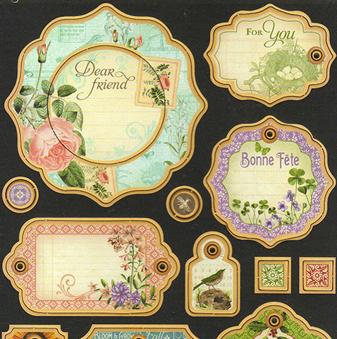 Чипборд Time to Flourish Journaling Graphic 45