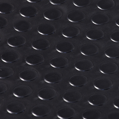 Коврик-дорожка против скольжения Пятачки, черный, 2,4 мм, 0,9*10 м