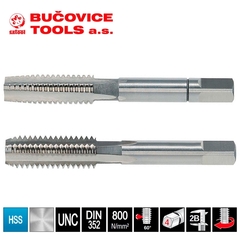 Метчик №8 -32-UNC (Комплект 2шт) DIN352 HSS 2B 60° 45мм a=3,4 Bucovice(CzTool) 145008-2