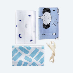 Сет из 3х муслиновых салфеток Mjölk Ночное небо/Слоники/Краски