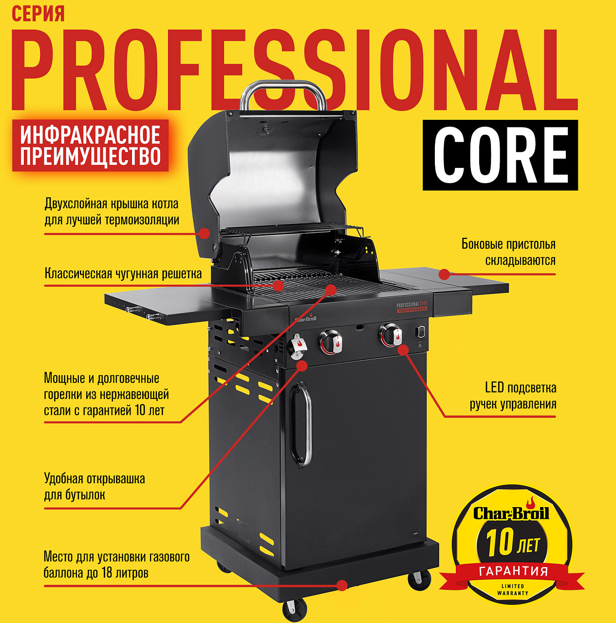 Газовый гриль Char-Broil Professional CORE 2B