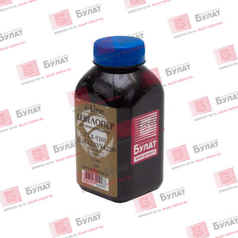 Девелопер БУЛАТ s-Line JC96-06729A, JC96-06219A для Samsung CLX-9201M, SL-X3220M, SL-X4220M (Голубой, банка 240 г)