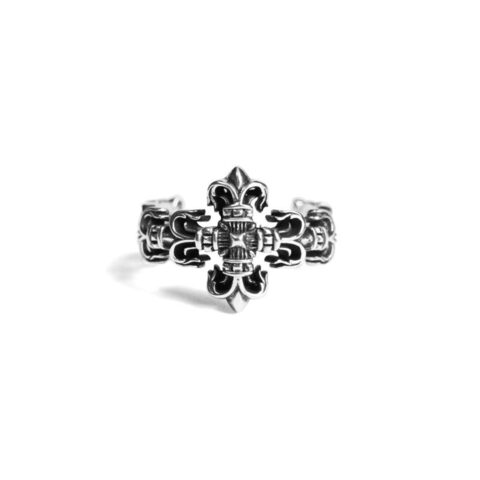 50813-razemnoe-kolco-filigree-cross-ring-chrome-hearts-iz-serebra