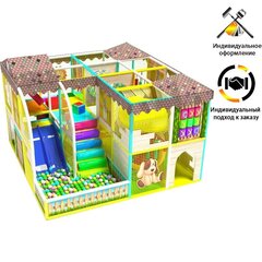 Детский игровой лабиринт «Домик детства» 21,6м² (4,65*4,65*3,2м)
