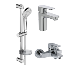 Набор 3в1: смеситель для раковины, ванны, душевой гарнитур, хром Ideal Standard Ceraplan BD005AA