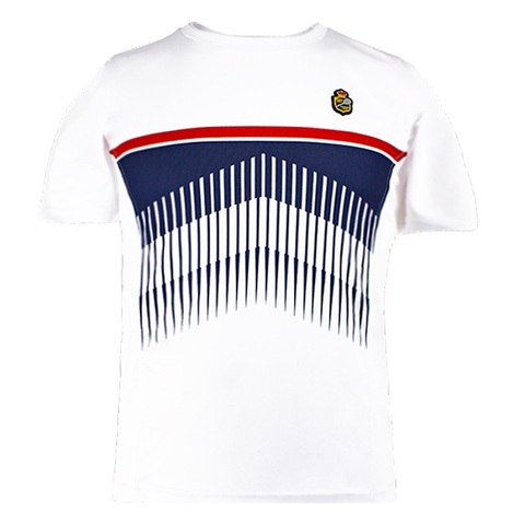 Теннисная футболка Monte-Carlo Country Club Gradual Print T-Shirt - white