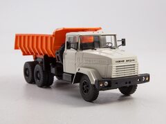 KRAZ-6510 dump truck white-orange  1:43 Legendary trucks USSR #50