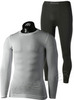 Премиальный комплект термобелья Mico Extra Dry Skintech White/Black мужской