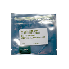 Чип OEM 44844615 для Oki C822 (Голубой, 7300 стр.)