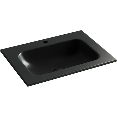 Ceramica Nova CN7011MB CN7011MB Раковина накладная Element с отверстием под смеситель, 610*457*137мм, цвет черный матовый