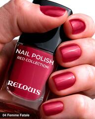 RELOUIS Лак для ногтей Red Collection №04 красно-малиновый