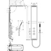 Душевая панель с термостатом 128,1 см с верхней лейкой 18х18 см 2 режима Hansgrohe Raindance Lift 27008400