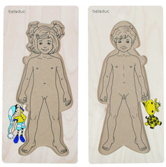 Развивающий Пазл "Аника и Денис" ((Цвет: нет, Разм.:140 x 293 x 7 mm))