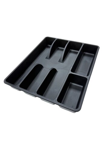 Лоток для столовых приборов Olsfors, цвет: черный, размер: 31*26*4 см., материал: полипропилен