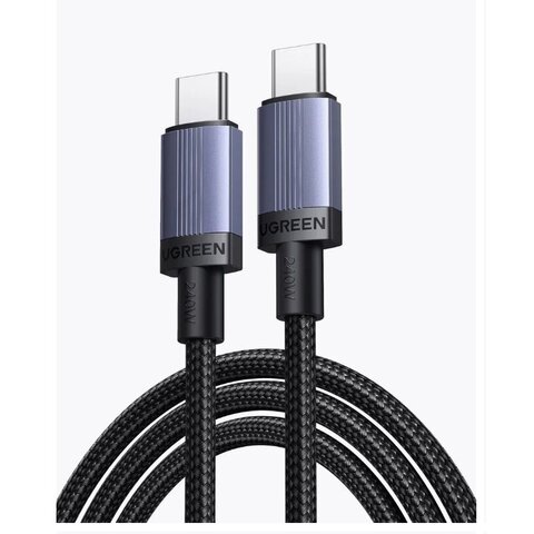 Кабель зарядный  UGREEN L532 (65908) USB-C to USB-C PD Fast Charging Cable 240W Max. Длина: 2м. Цвет: серый космос