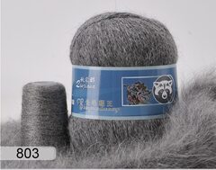 Пряжа "Норка" длинноворсовая, Пух норки-90 % Полиамид-10 %